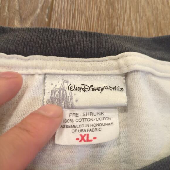 VTG Walt Disney World True USA Baseball Adult XL Ringer Shirt 90s Epcot Country - Picture 4 of 10